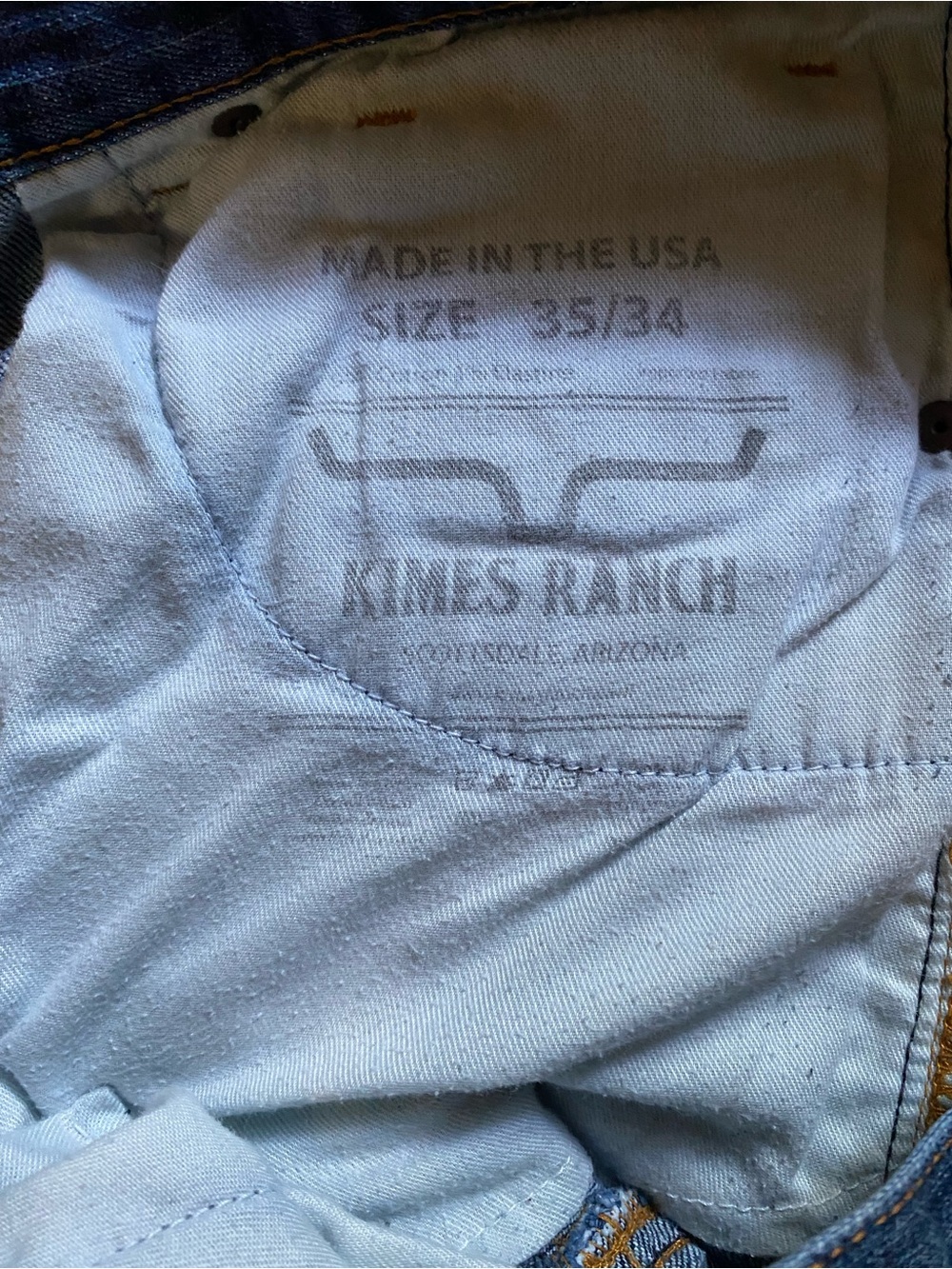 Kimes Ranch Men's Dark Blue Bootcut Jeans - Picture 5 of 7